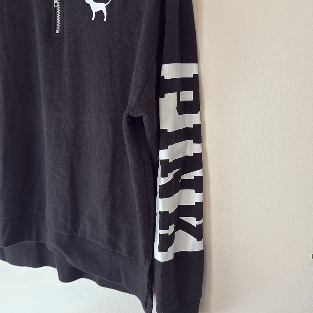 PINK Victoria's Secret Black Sweatshirt - Picture 3 of 7
